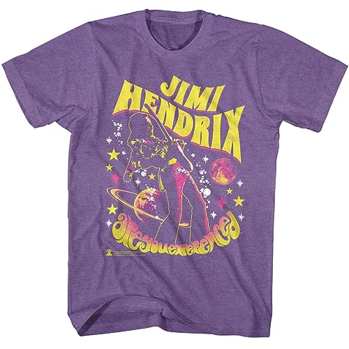 Amazon.com: Jimi Hendrix Music Space Concert Adult Short Sleeve T